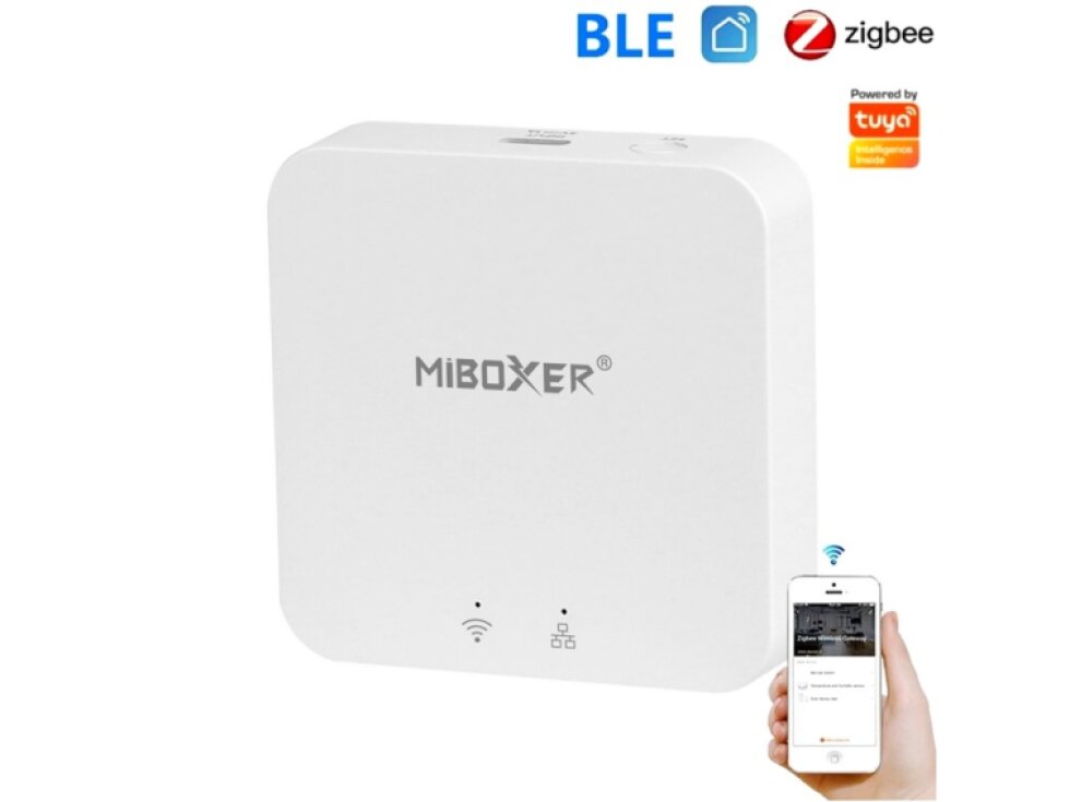 MiBOXER bezdrátová Zigbee 3.0 brána, TUYA, HUE, IKEA HUB BT Getaway Mi-Light ZB-BOX3
