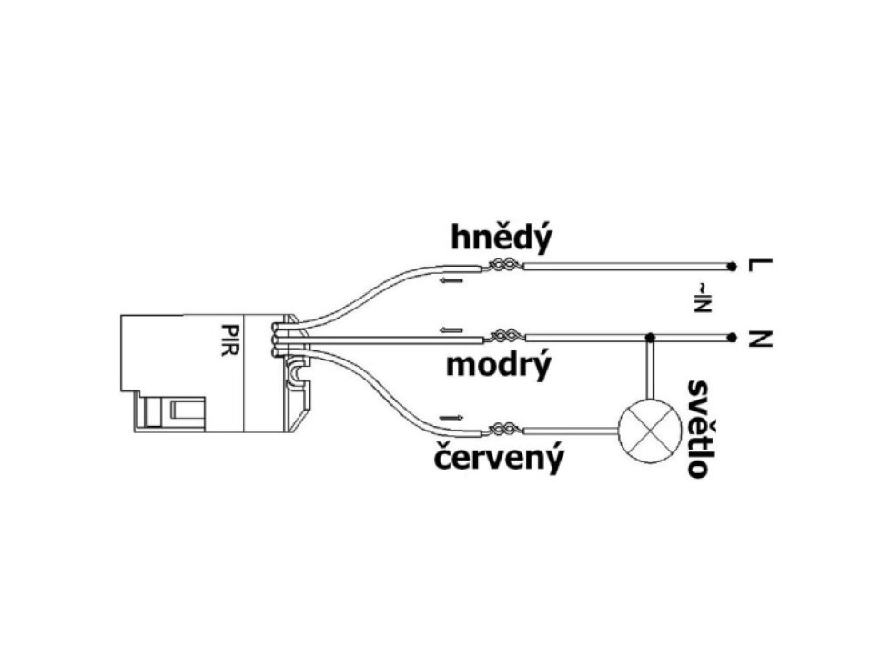 Pohybové čidlo IS24-SONDA 230V vestavný senzor pro zavrtání