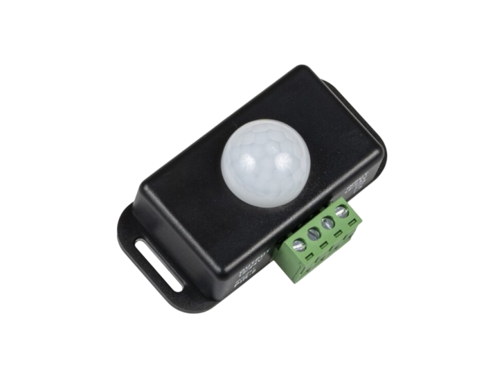 Pohybové čidlo PIR8 12-24V černé, pro LED pásky