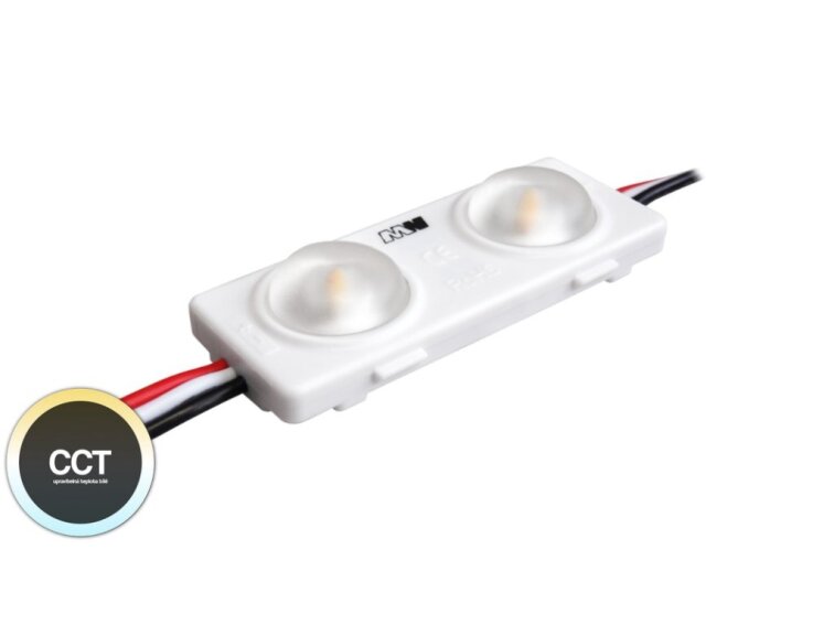 LED modul CCT 2W 24V 2700-6500K 2čip přímé svícení dual-white