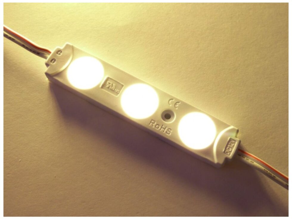 LED modul 12V 0,72W 3čip 3000K 079012