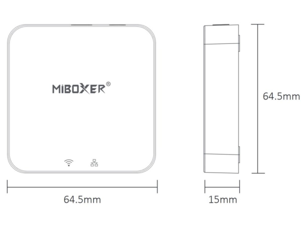 MiBOXER bezdrátová Zigbee 3.0 brána, TUYA, HUE, IKEA HUB BT Getaway Mi-Light ZB-BOX3