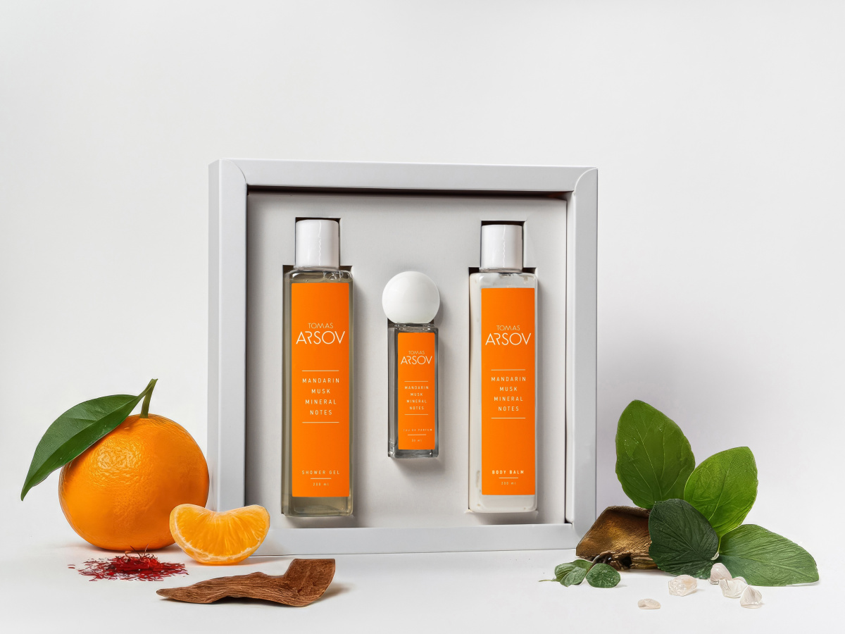 MANDARIN MUSK MINERAL NOTES Dárková kazeta