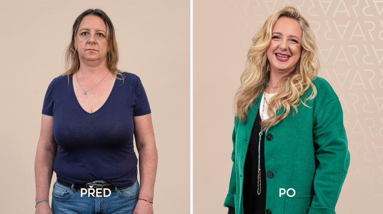 ✨ Proměna paní Martiny – když světlejší blond rozzáří zimní typ ✨