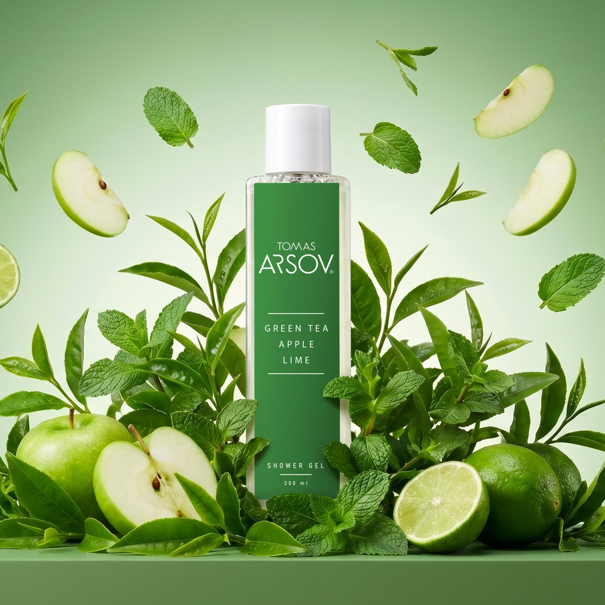 GREEN TEA APPLE LIME Parfém a sprchový gel