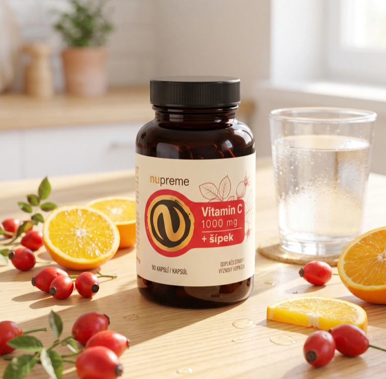 Vitamín C + šípek 90 kapslí