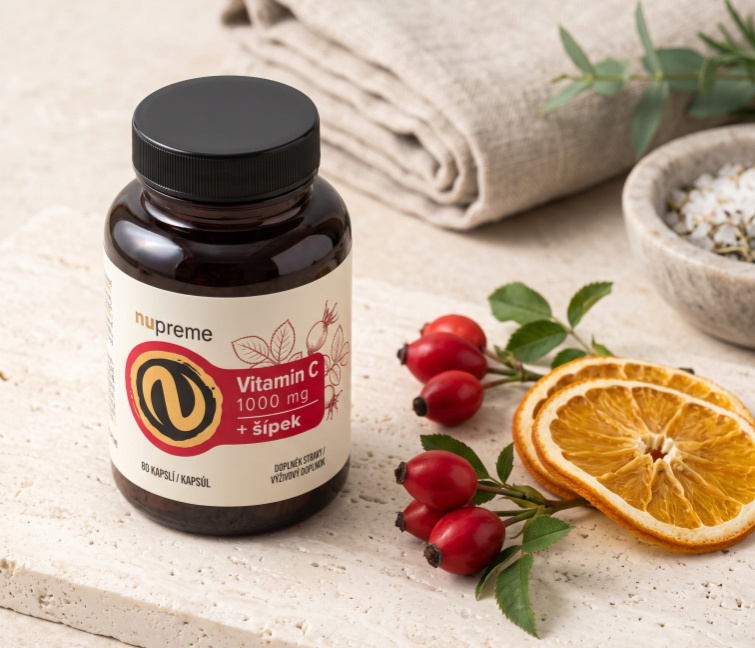 Vitamín C + šípek 90 kapslí