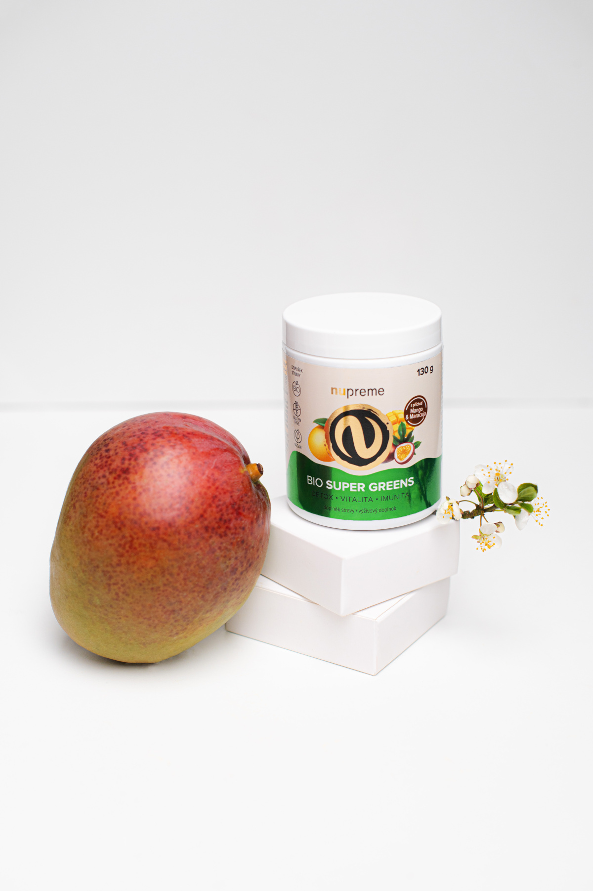 Super Greens Mango & Maracuja 130g BIO
