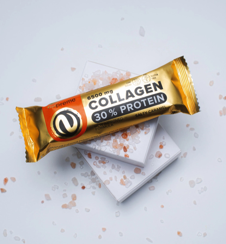 Protein & Collagen tyčinka slaný karamel 50g NUPREME