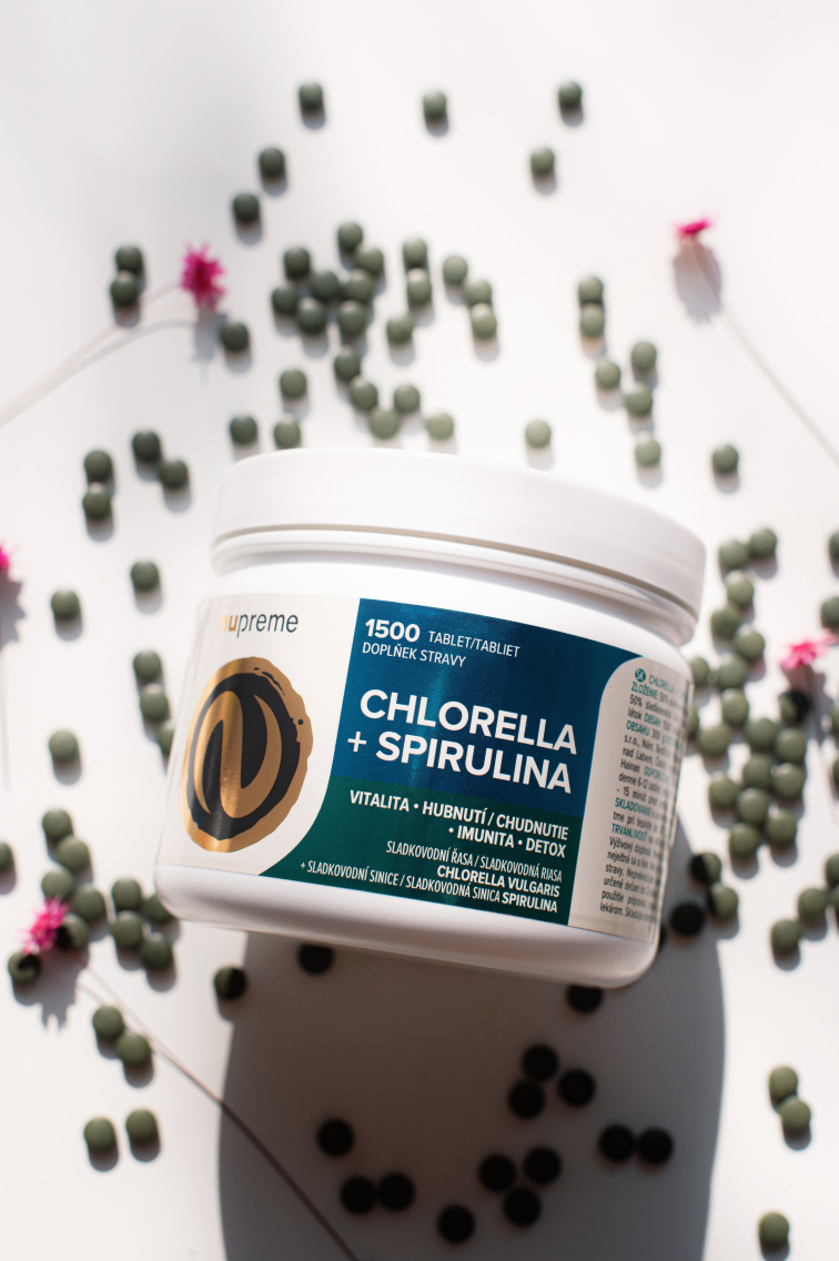 Chlorella + Spirulina 1500 tbl. BIO NUPREME