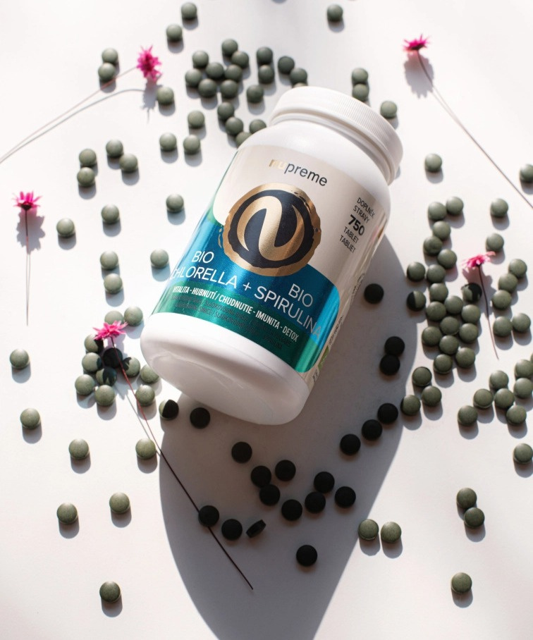 Chlorella + Spirulina 750 tbl. BIO NUPREME