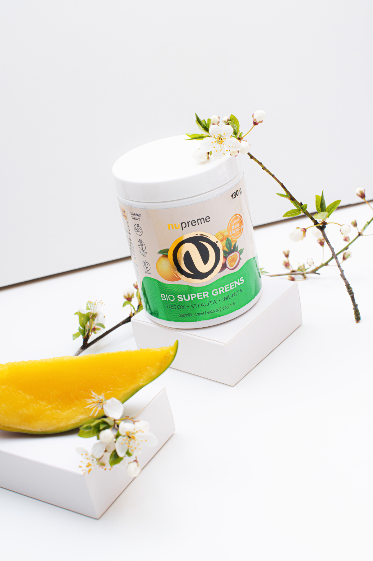 Super Greens Mango & Maracuja 130g BIO
