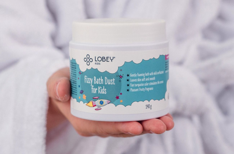 Šumivý prach (bomba) do koupele pro děti LOBEY®
