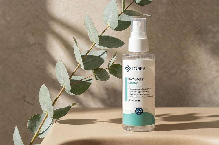 Tělový sprej při akné na zádech | 150 ml