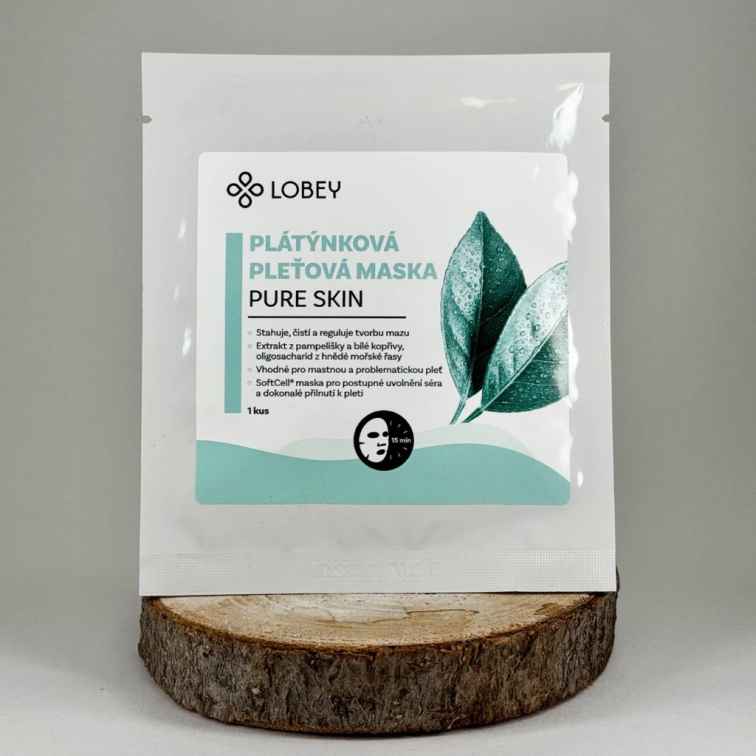 Čisticí plátýnková maska na obličej | Cleansing Facial Sheet Mask LOBEY®