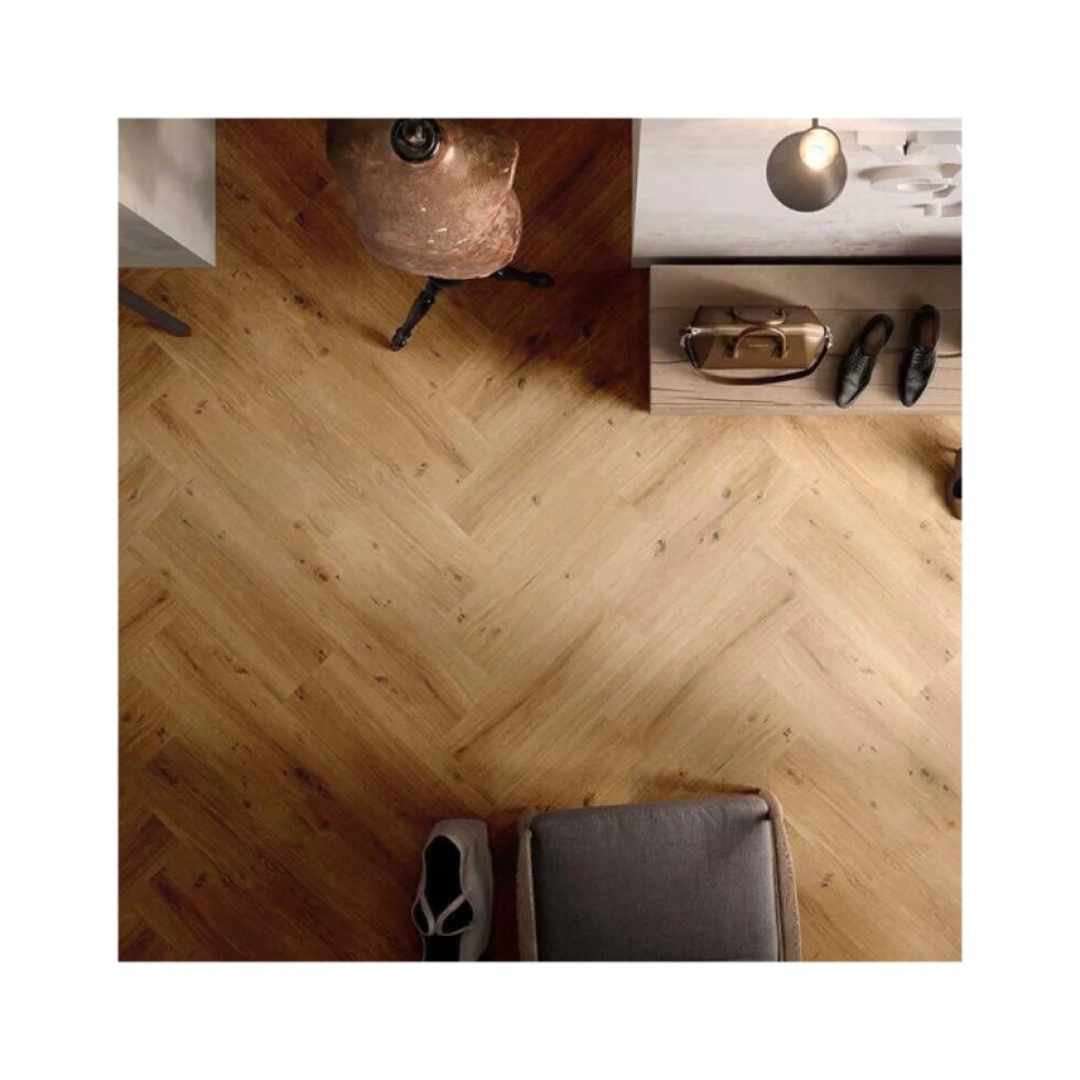 Ecoline HB lepený - rybia kosť 9590 Dub kráľovský hnedý