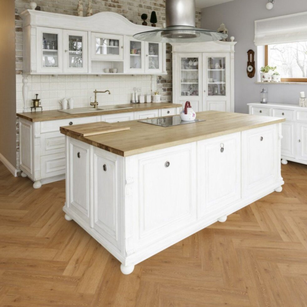 Expona Domestic 5872 Golden Valley Oak Parquet - lepená vinylová podlaha, vzor drevo