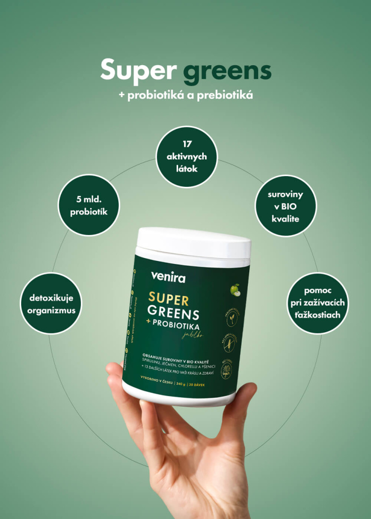 VENIRA super greens + probiotiká