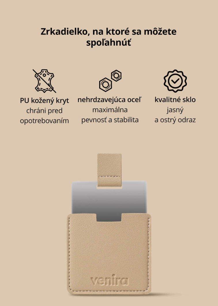 VENIRA kozmetické zrkadlo