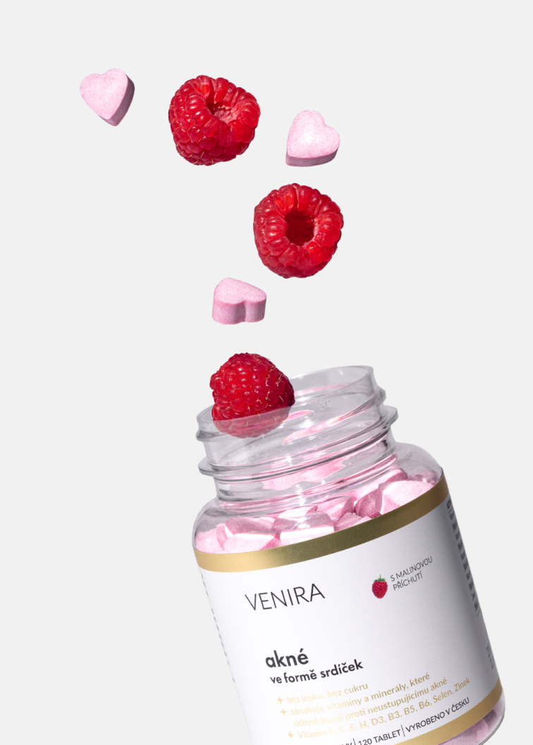 VENIRA srdiečka na starostlivosť o problematickú pleť, pre jasnú a čistú pleť