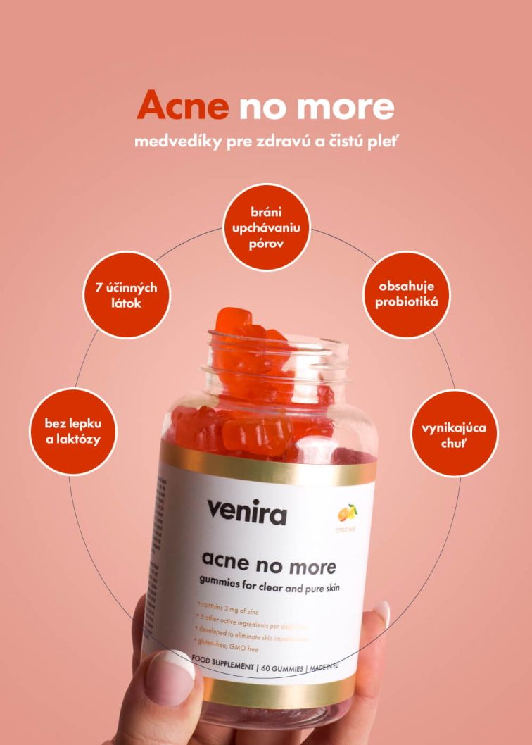 VENIRA medvedíky na starostlivosť o problematickú pleť, pre jasnú a čistú pleť
