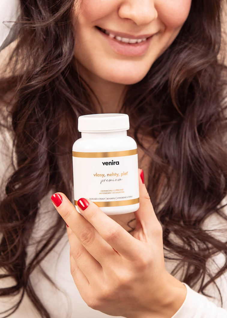 VENIRA PREMIUM kapsule pre vlasy, nechty a pleť