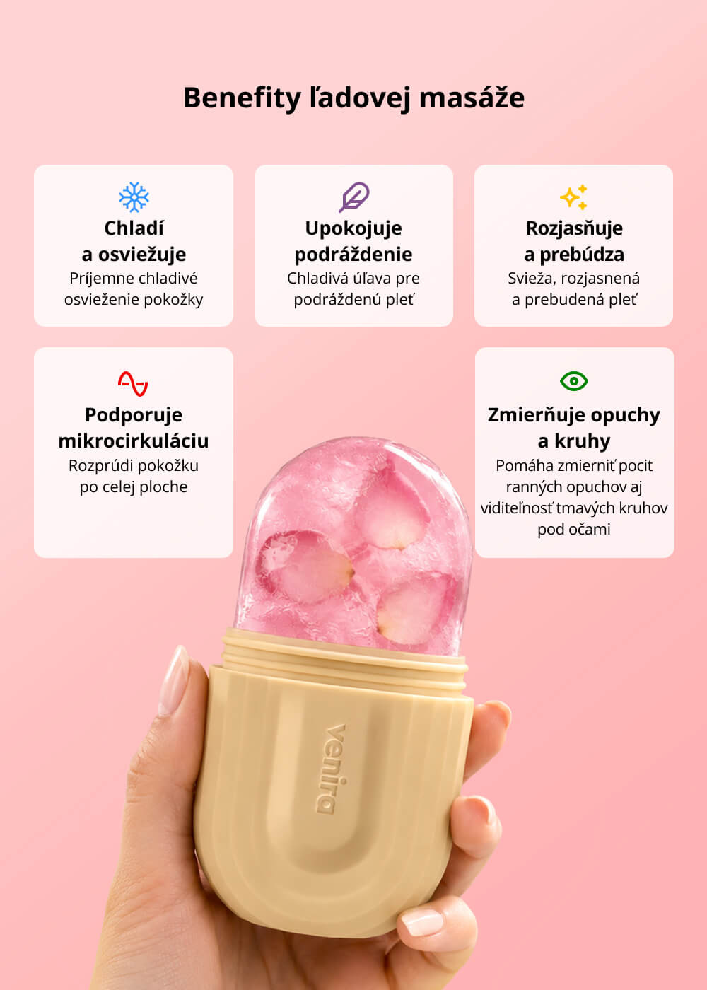 VENIRA ice massage roller