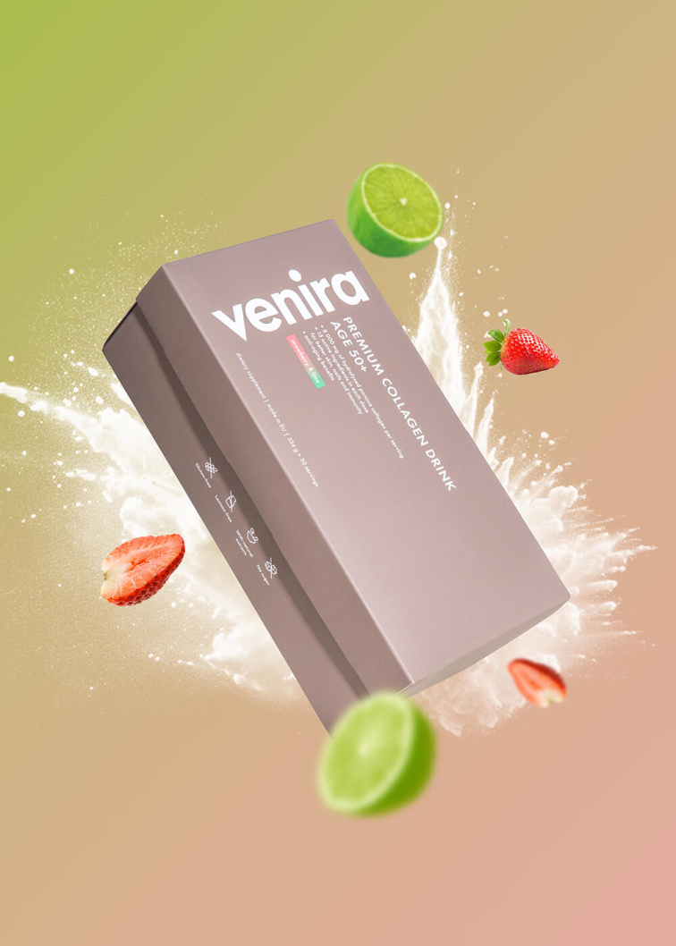 VENIRA PREMIUM kolagénový drink pre vlasy, nechty a pleť, age 50+
