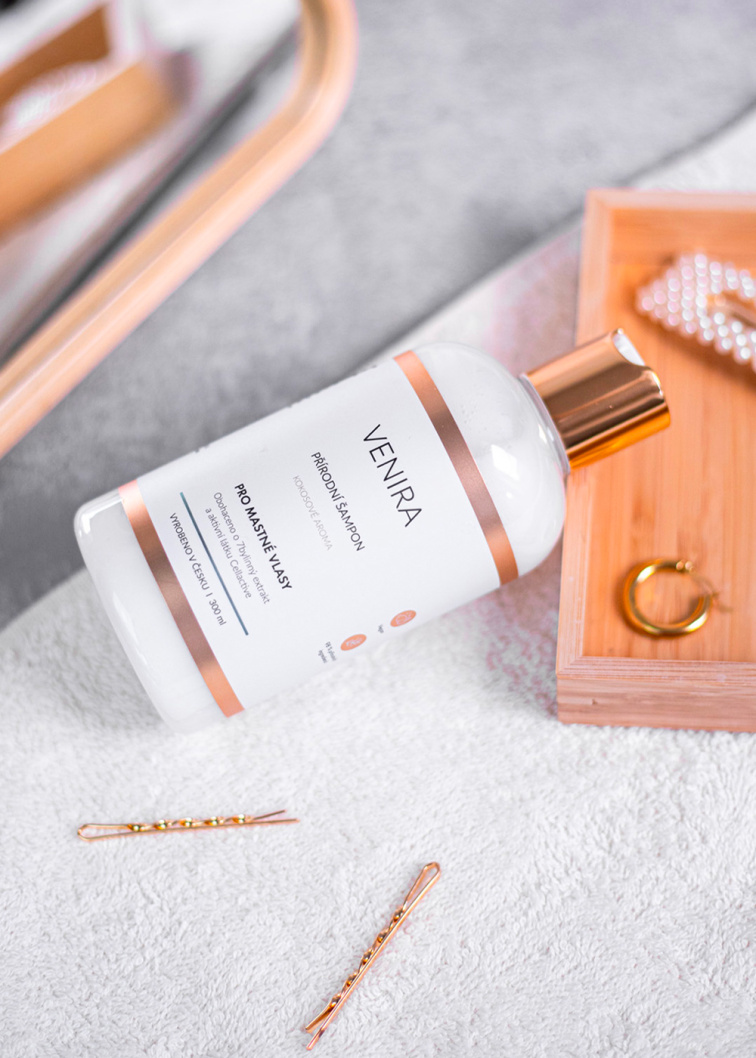 VENIRA prírodný šampón pre mastné vlasy