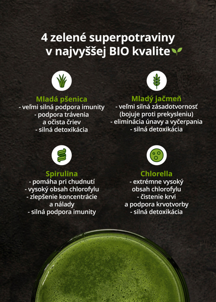 VENIRA super greens + probiotiká - vzorka