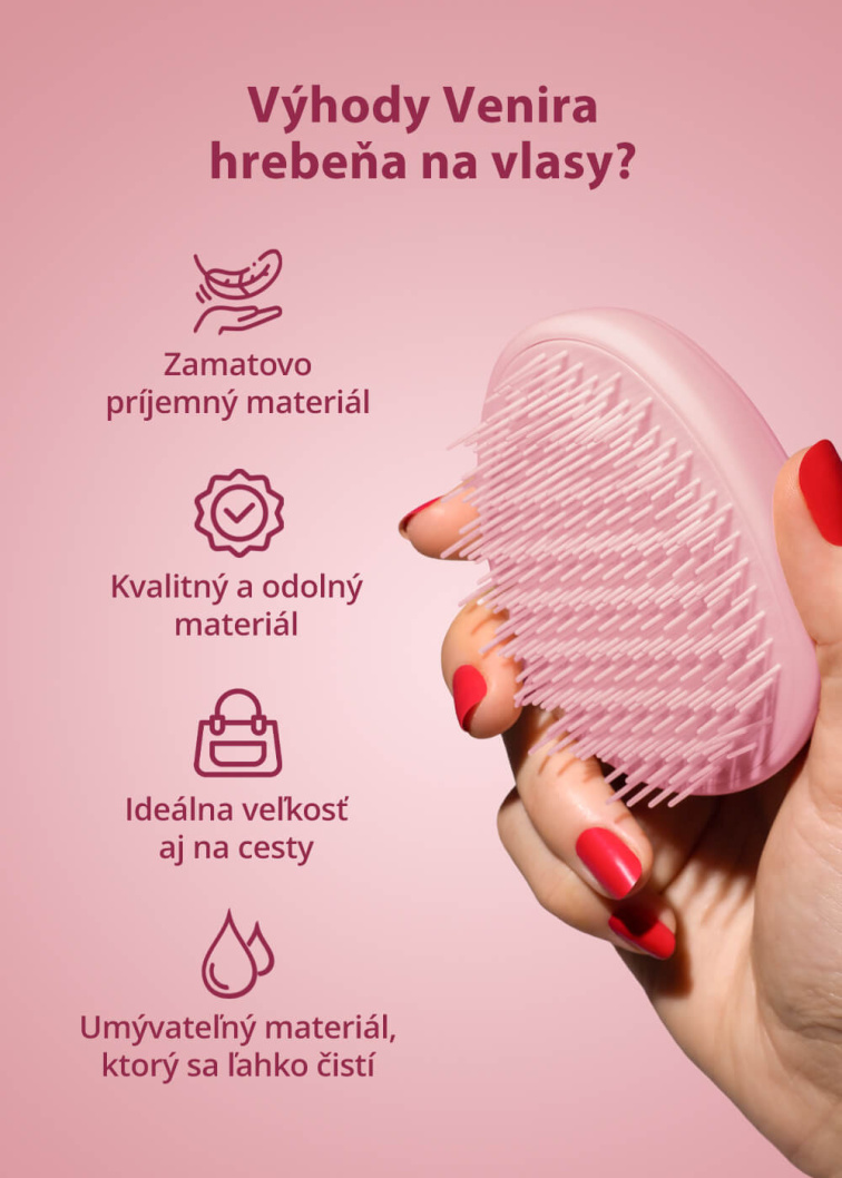 VENIRA hrebeň na vlasy