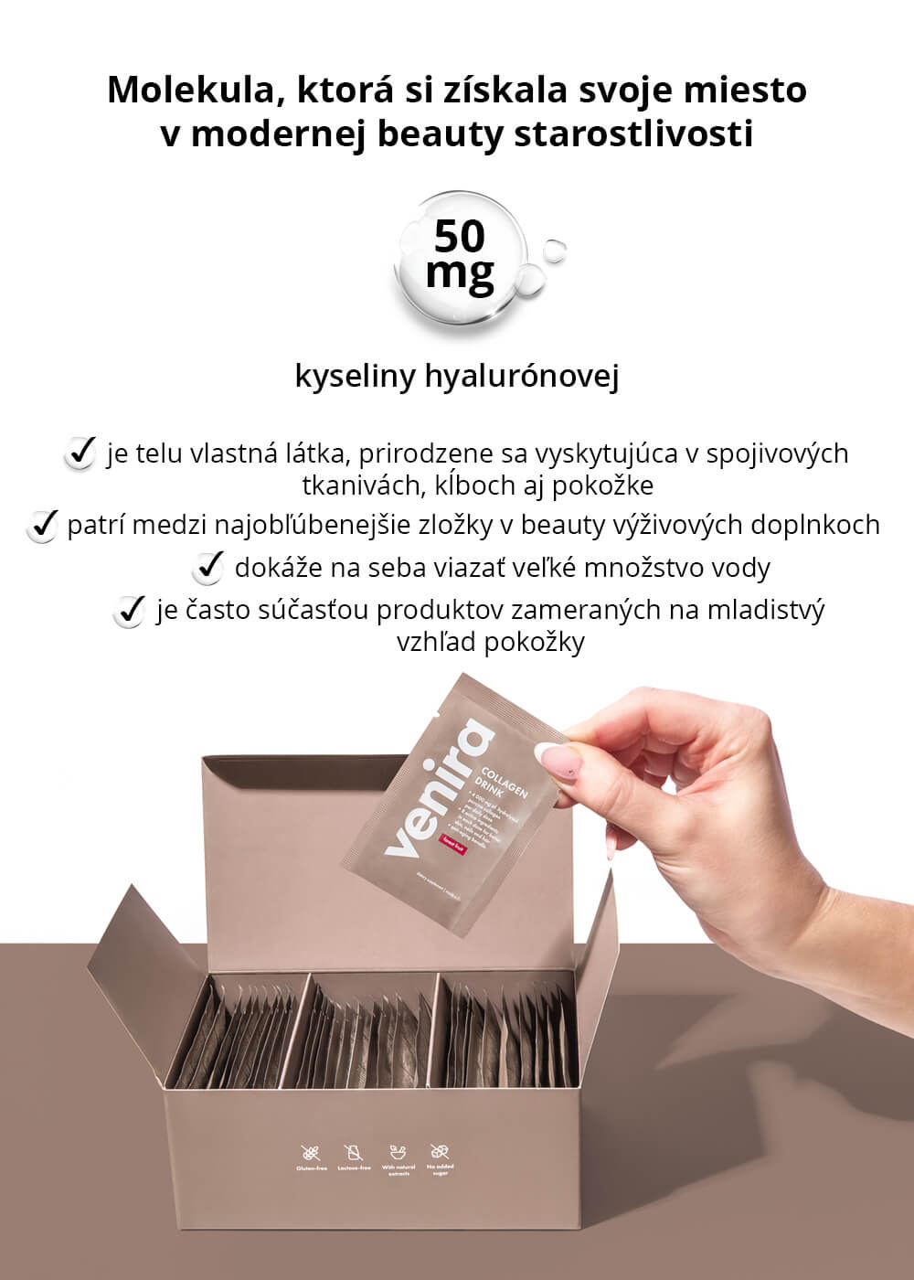 VENIRA kolagenový drink pre vlasy, nechty a pleť - vzorka