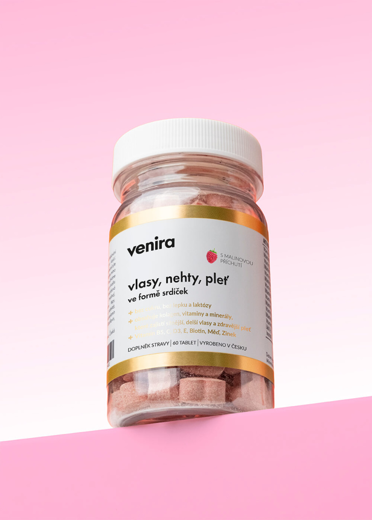 VENIRA srdiečka pre vlasy, nechty a pleť