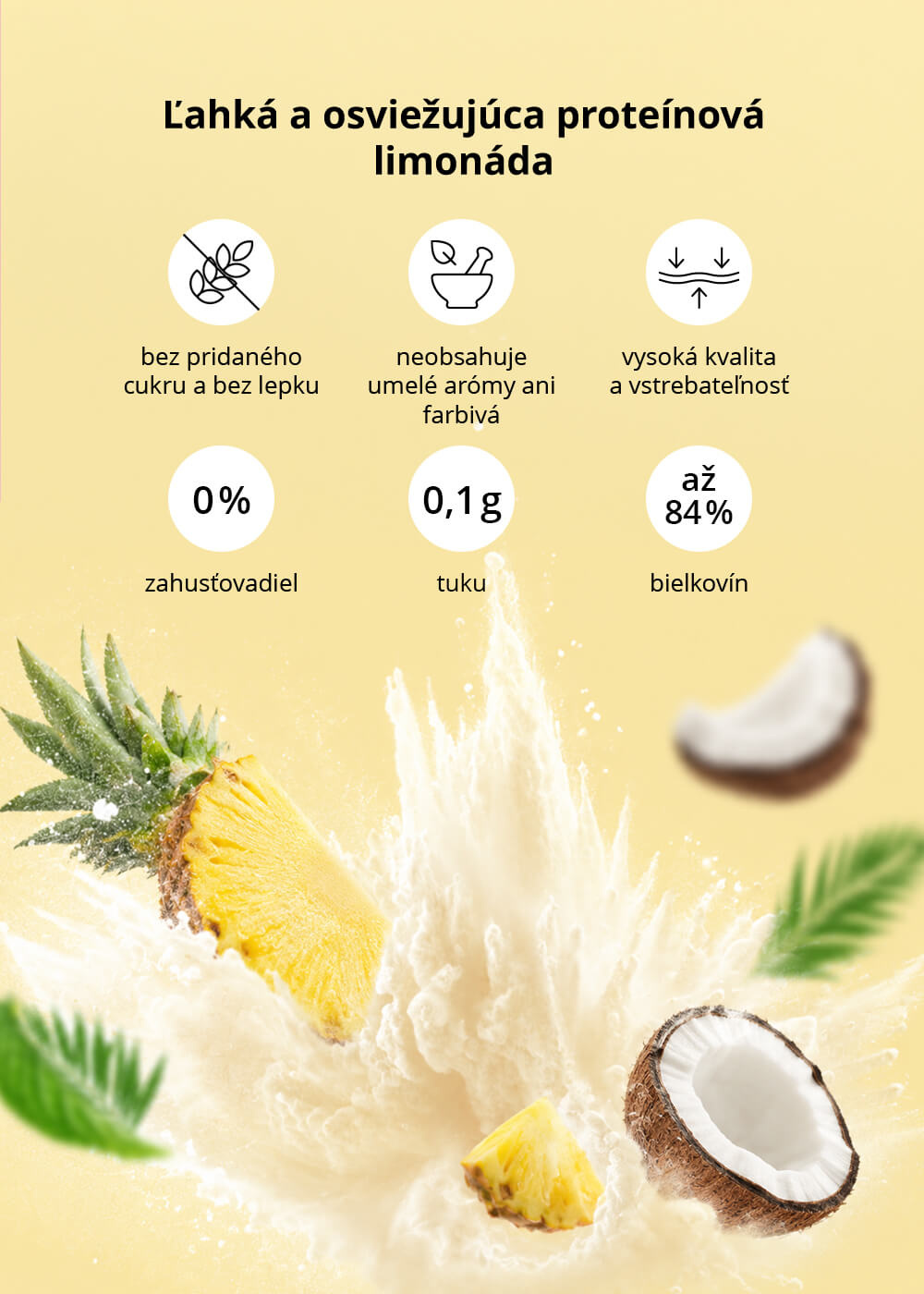 VENIRA clear whey proteín / proteínová limonáda