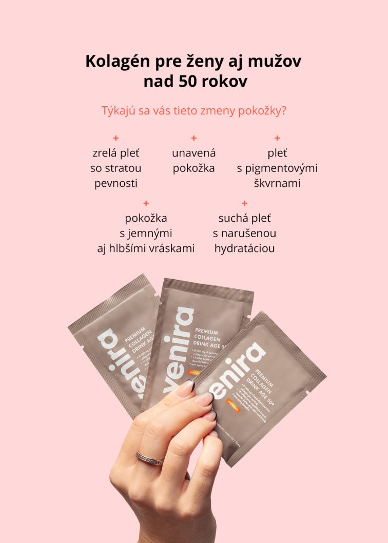 VENIRA PREMIUM kolagénový drink pre vlasy, nechty a pleť, age 50+