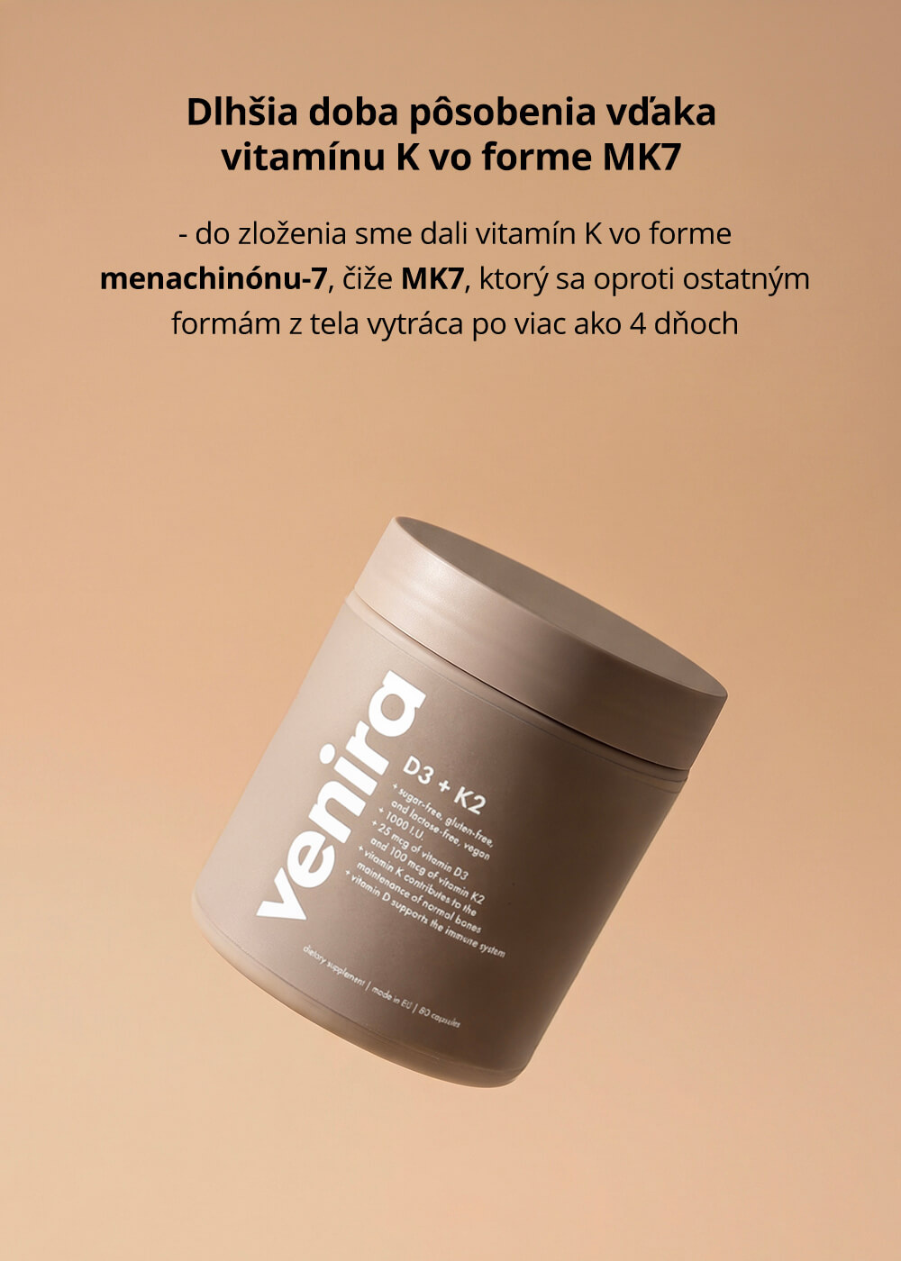 VENIRA vitamín D3 + K2