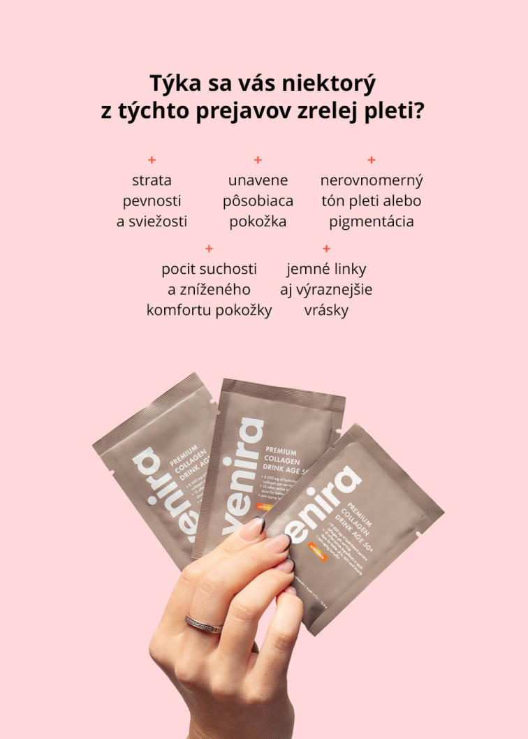 VENIRA PREMIUM kolagénový drink pre vlasy, nechty a pleť, age 50+ - vzorka