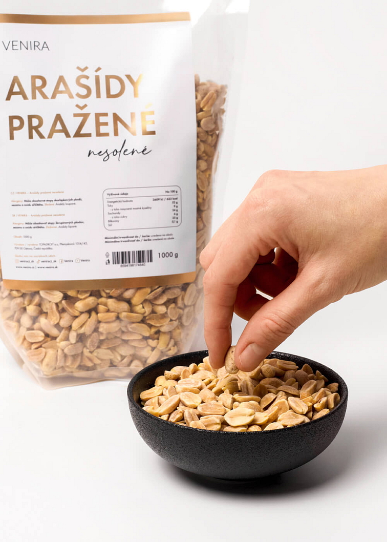 VENIRA arašidy pražené nesolené