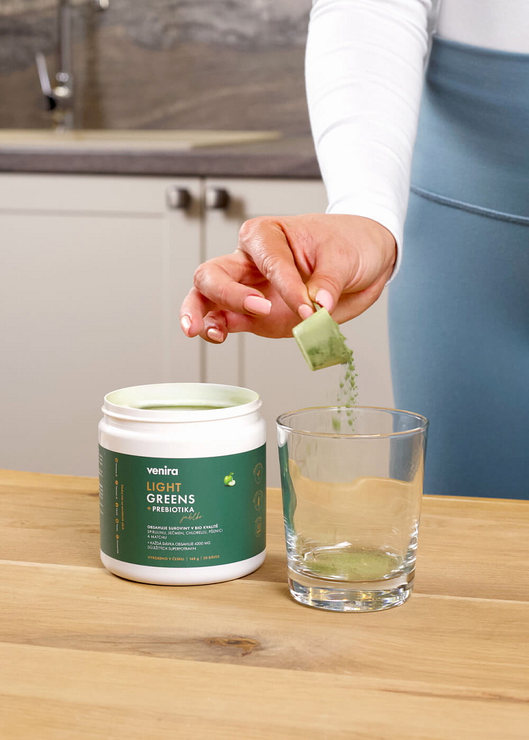 VENIRA light greens + prebiotiká