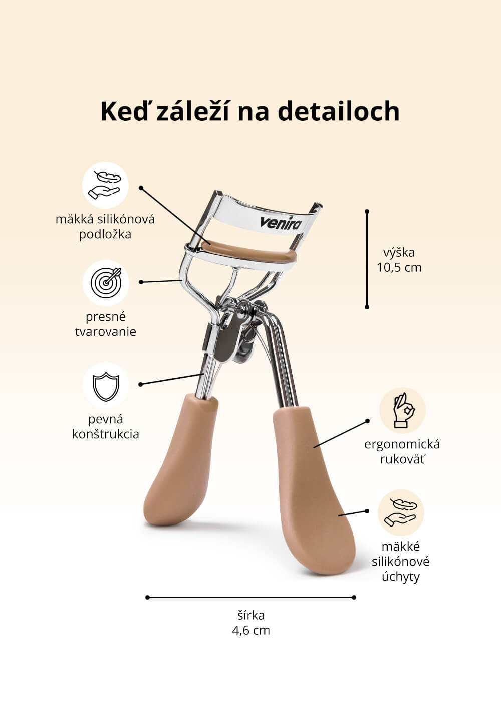 VENIRA sérum na mihalnice + sérum na obočie + kliešte na mihalnice + oddeľovač mihalníc