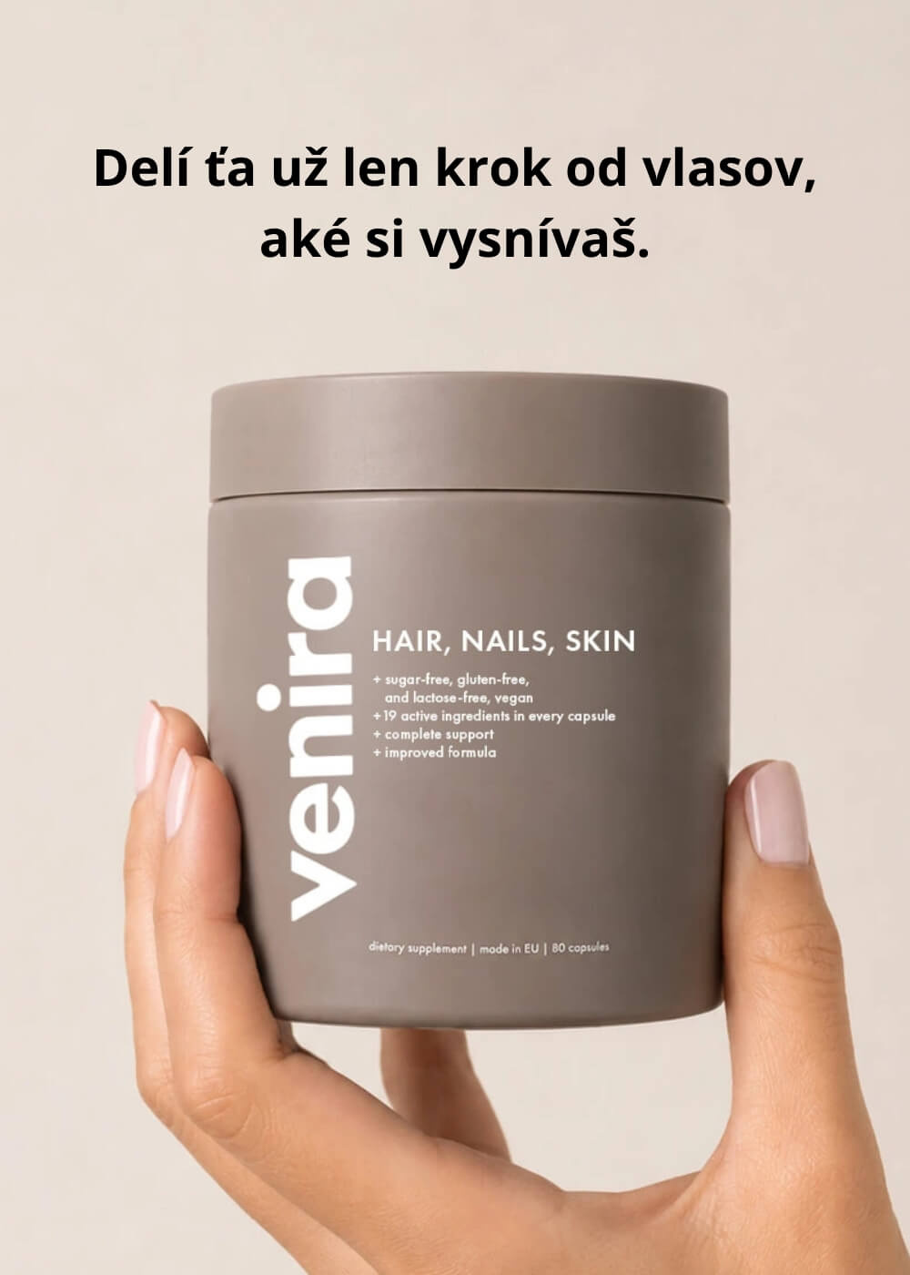 VENIRA kapsule pre vlasy, nechty a pleť