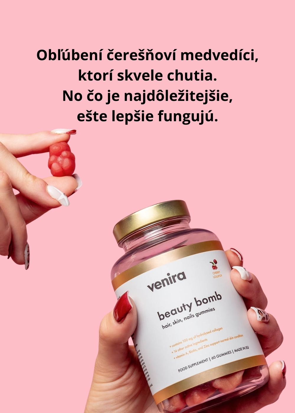 VENIRA beauty bomb - medvedíky na vlasy, nechty a pokožku