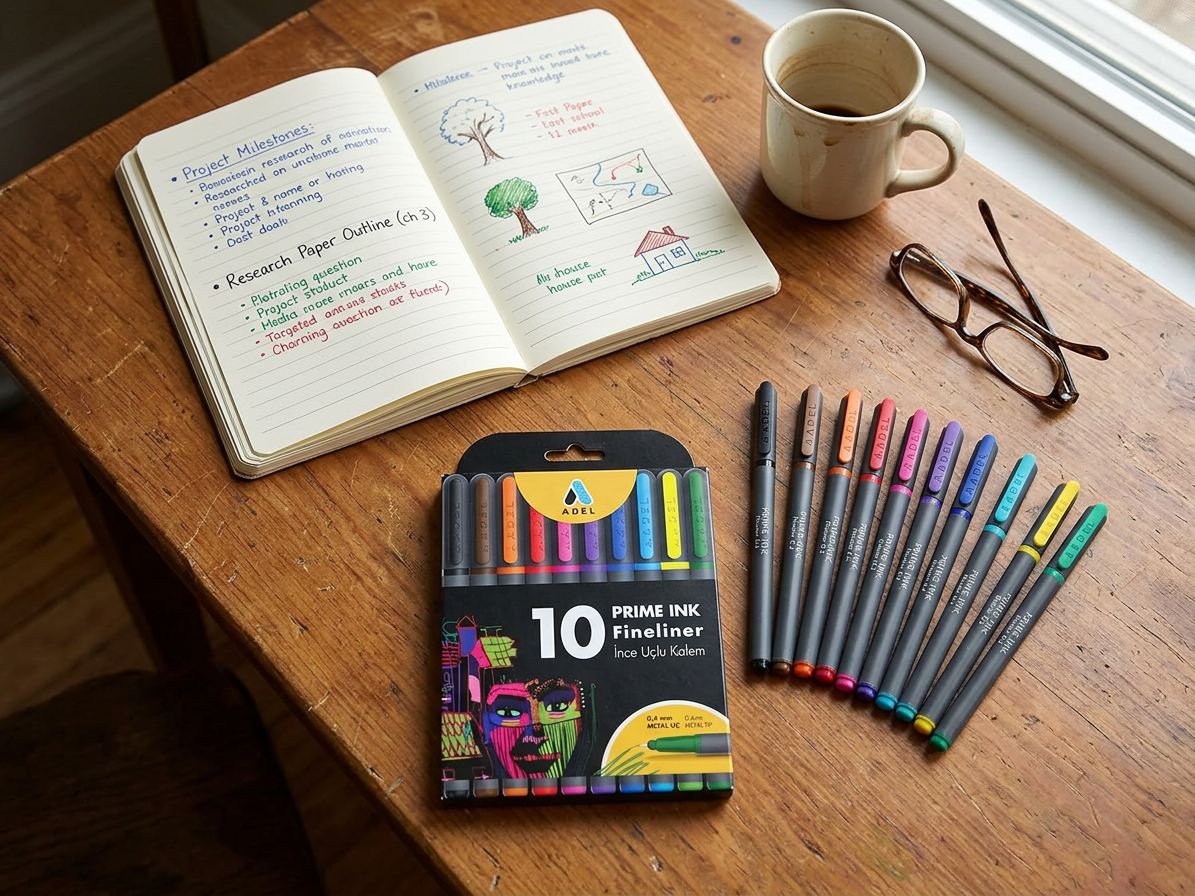 Popisovače Prime Ink liner sada (10ks) - základní odstíny
