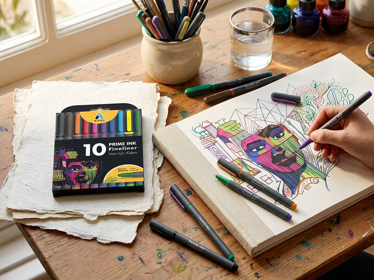 Popisovače Prime Ink liner sada (10ks) - základní odstíny