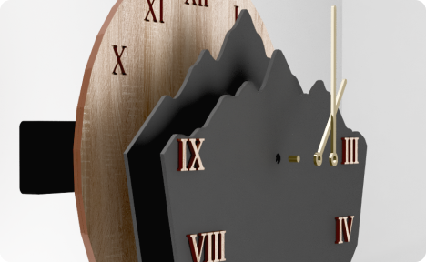 Detské nástenné hodiny Mačka