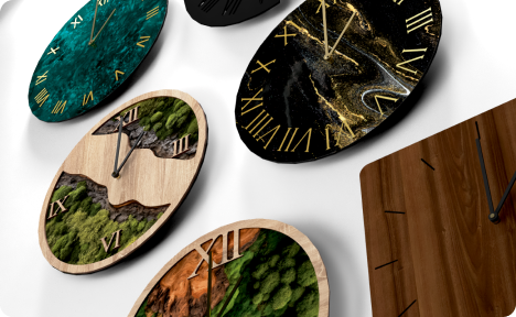 Detské nástenné hodiny Mačka