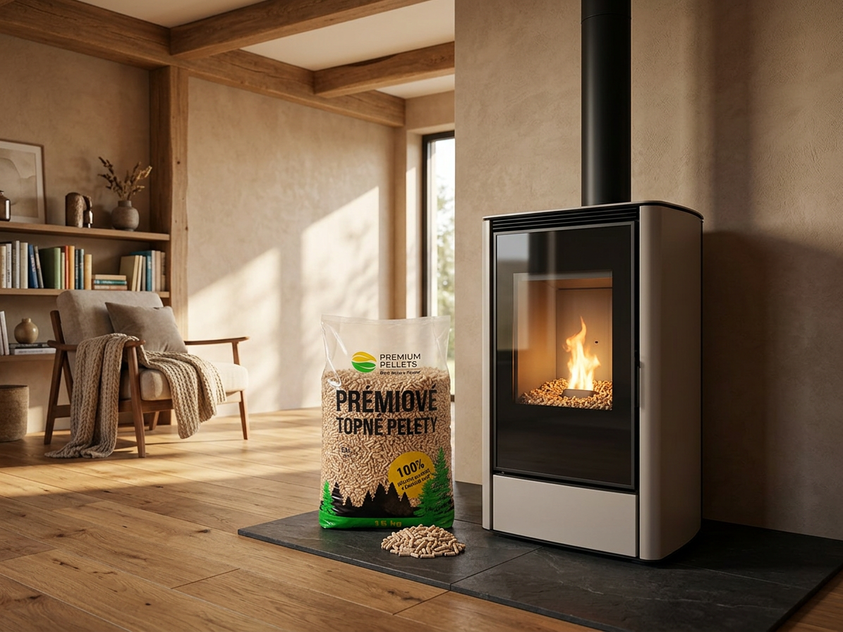 Dřevěné pelety PREMIUM PELLETS ENplus A1 - 15 kg balení
