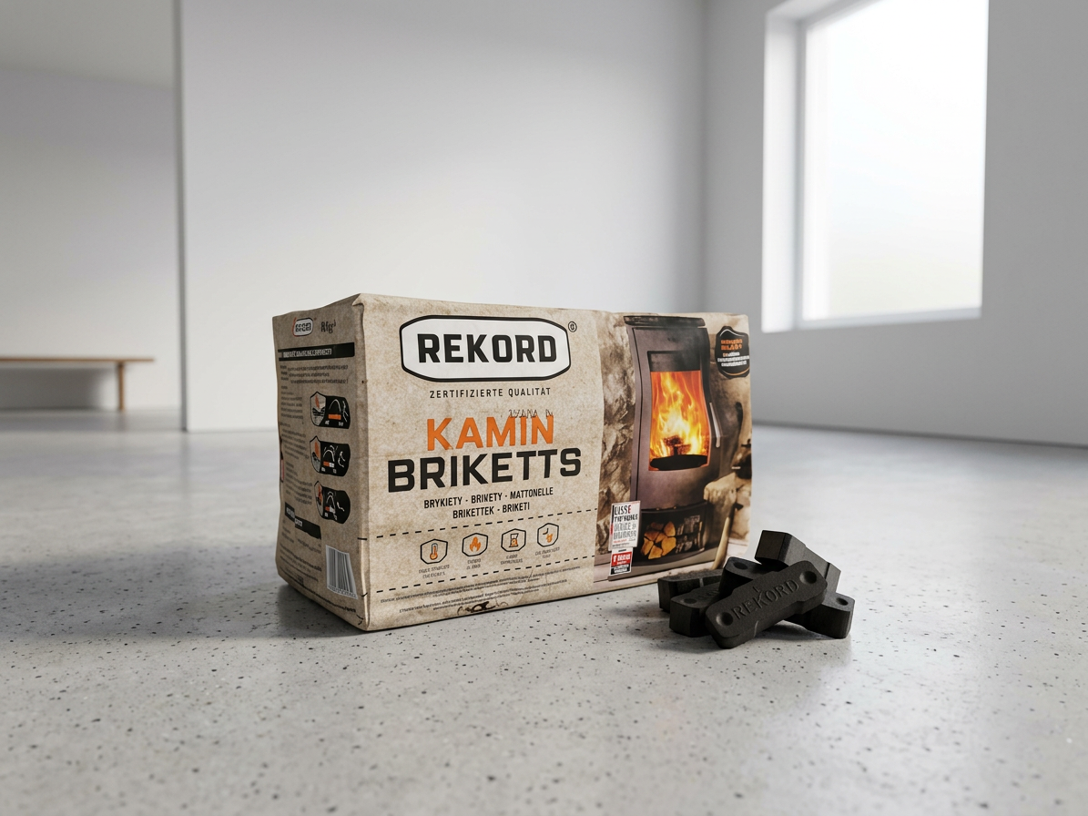 Uhelné brikety REKORD 7 papírová taška 10 kg balení