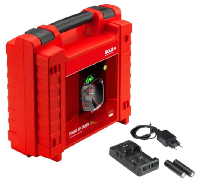 Křížový liniový laser SOLA PLANO 3D Green