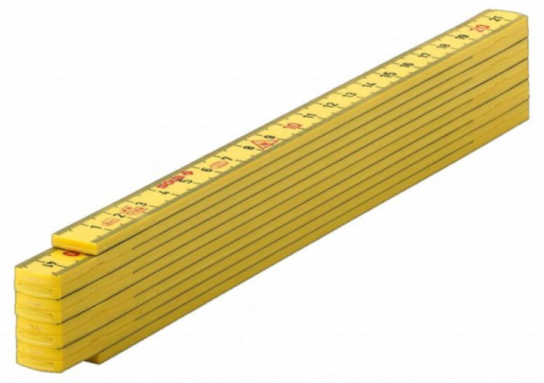 Plastový skládací metr SOLA HK 2/10 žlutý